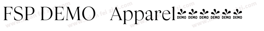 FSP DEMO   Apparel字体转换